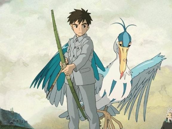 Still from The Boy and the Heron (2023), by Hayao Miyazaki.