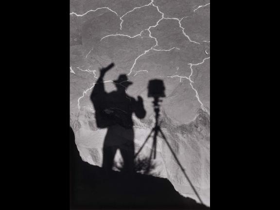 Ansel Adams' photograph, Self-Portrait, Monument Valley, Utah