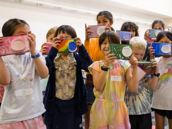 young students with diy camera (SAC)