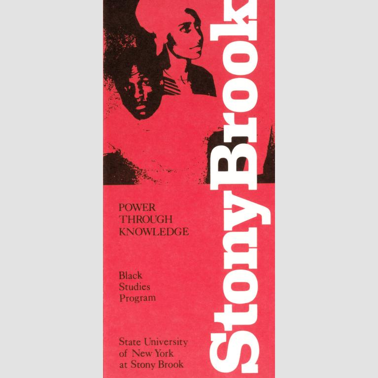 Cover from a Stony Brook Black Studies Program. 