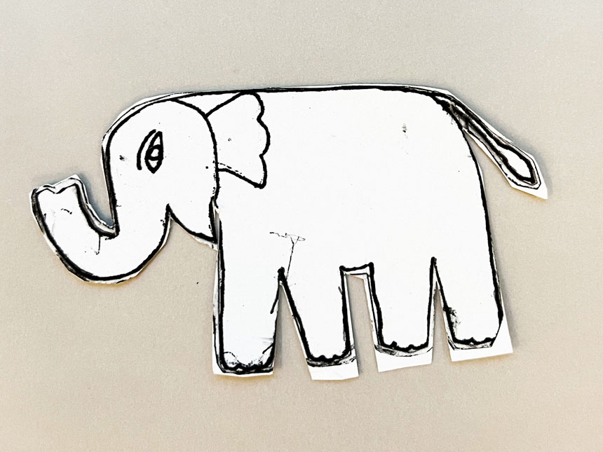 drawing of elephant