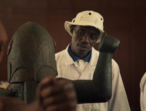 Still from Dahomey (2024), by Mati Diop.