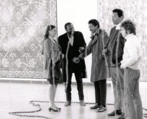 Mary Whitten, Frank Bowling, Jack Whitten, and Al Loving at the opening reception for “5+1."