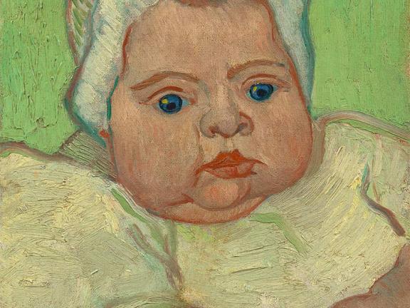 Painting of  Baby Marcelle Roulin