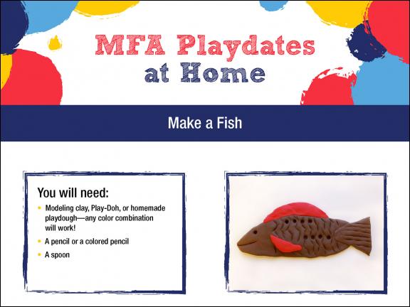 Detail of MFA Playdates at Home: Under the Sea activity sheet