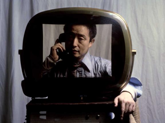 Still from Nam June Paik: Moon is the Oldest TV (2023), by Amanda Kim.