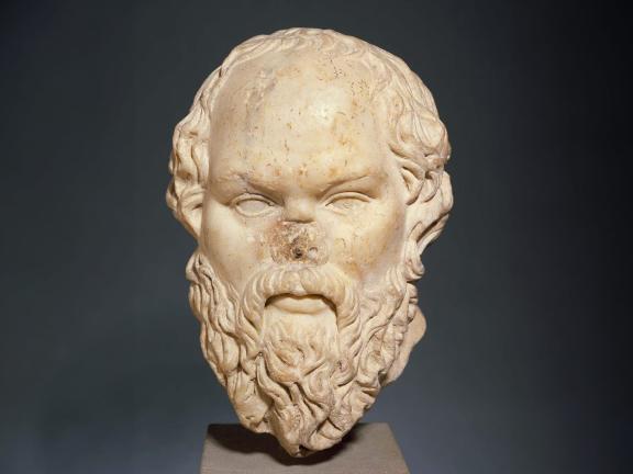 "Portrait head of Socrates Roman Imperial Period about A.D. 170–195. Frederick Brown Fund. 60.45"