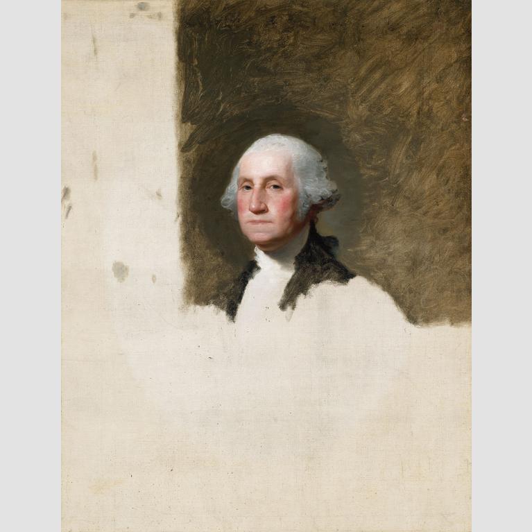 Oil painting of George Washington