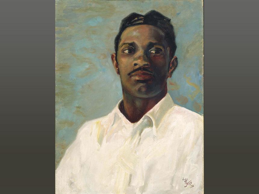 portrait of man named Hudson, by Loïs Mailou Jones