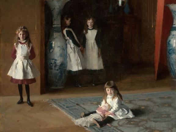 Detail of painting, The Daughters of Edward Darley Boit