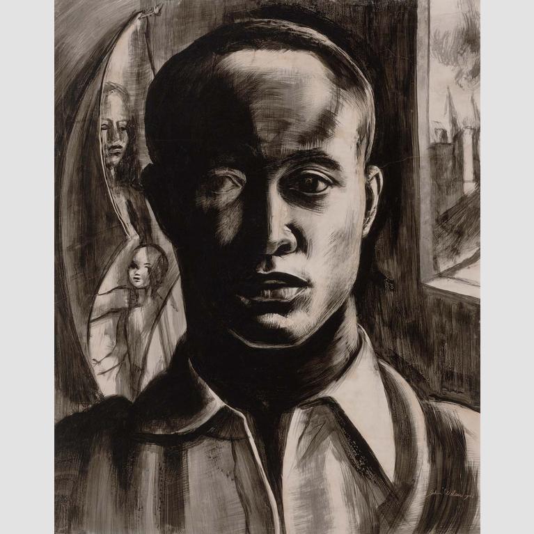 A self-portrait of a young John Wilson