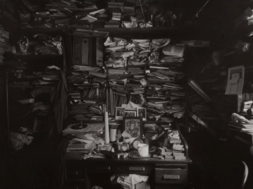 Detail of Josef Sudek's photograph, Labyrinth in my Atelier