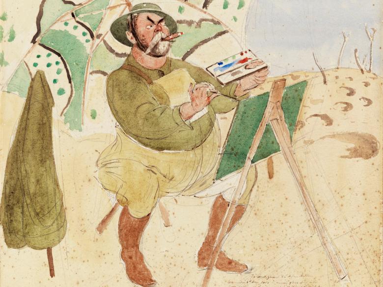 Henry Tonks, John Singer Sargent Painting, 1918