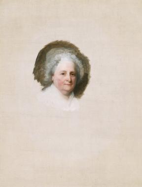 Oil painting of Martha Washington