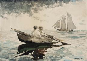 Winslow Homer, Two Boys Rowing, 1880.