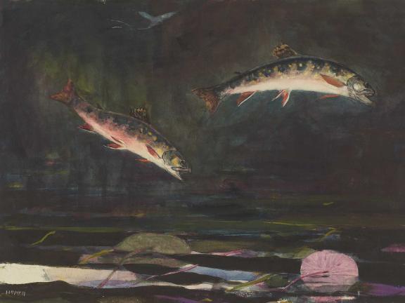 Winslow Homer, Leaping Trout, 1892