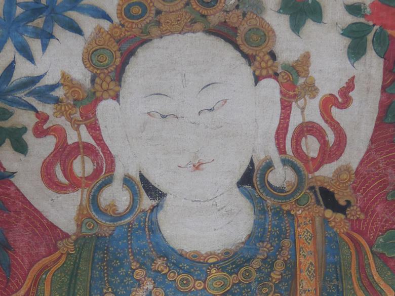 Detail of the face of a Tara figure